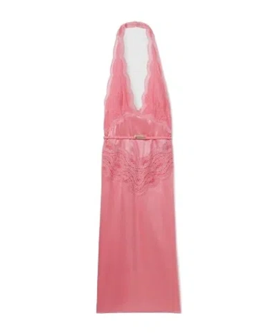 Gucci Silk Satin Dress In Pink