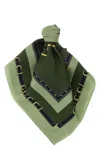 Gucci Silk Scarf Scarves And Foulards Green In Green