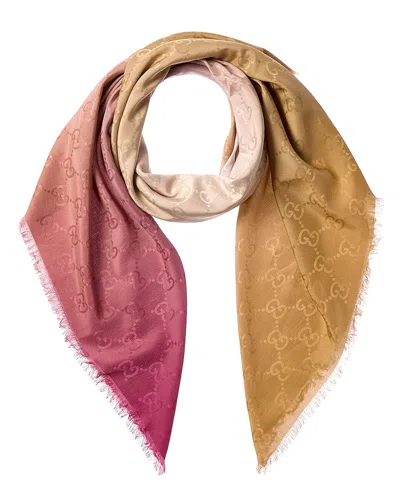 Gucci Silk Scarf In Pink
