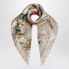 Gucci Silk Scarf With Flora Print Women