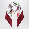 Gucci Silk Scarf With Floral Print Women