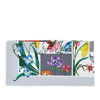Gucci Silk Scarf With Print In Multi