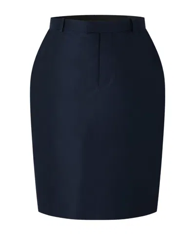 Gucci Silk Skirt In Blue