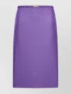 Gucci Silk Skirt Featuring Elasticated Waist In Purple