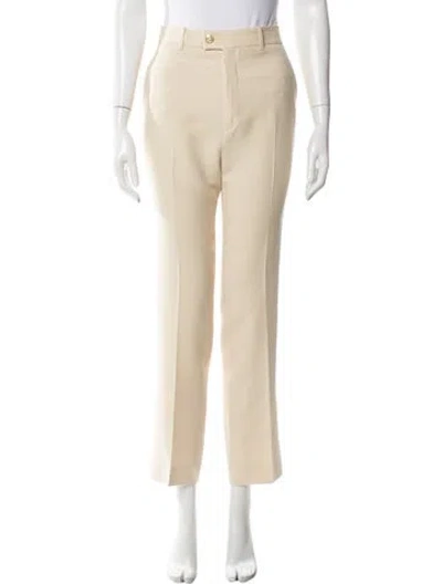 Pre-owned Gucci Silk Straight Leg Pants