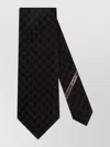 Gucci Gg Pattern Silk Tie In Black