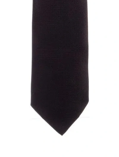 Pre-owned Gucci Silk Tie In Black