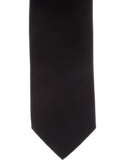 Pre-owned Gucci Silk Tie In Black