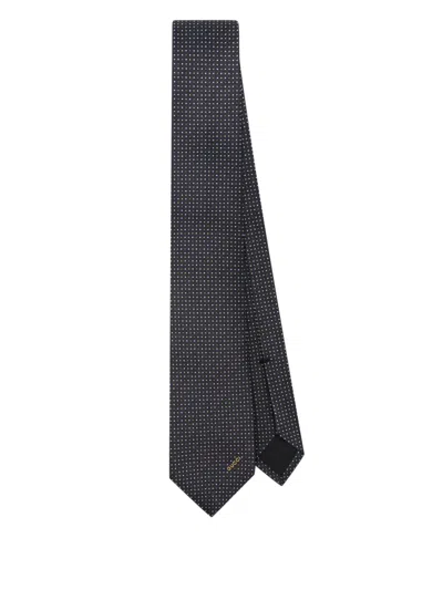 Gucci Silk Tie In Blue