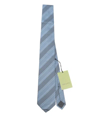 Gucci Silk Tie In Blue