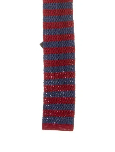 Pre-owned Gucci Silk Tie In Blue
