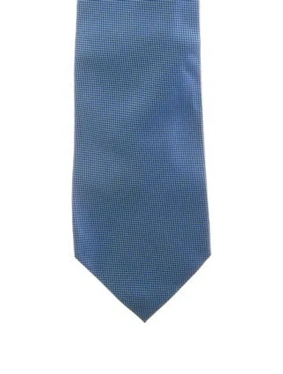 Pre-owned Gucci Silk Tie In Blue