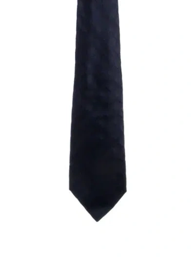 Pre-owned Gucci Silk Tie In Blue