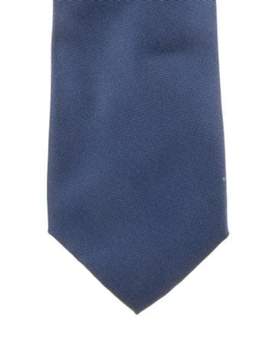 Pre-owned Gucci Silk Tie In Blue
