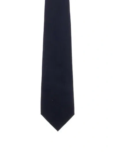 Pre-owned Gucci Silk Tie In Blue