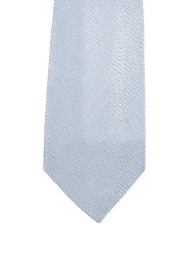 Pre-owned Gucci Silk Tie In Blue