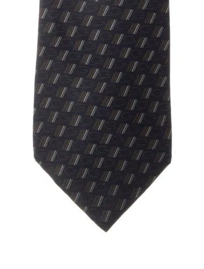 Pre-owned Gucci Silk Tie In Blue