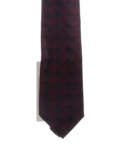 Pre-owned Gucci Silk Tie In Red
