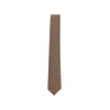Gucci Silk Tie With Interlocking Gg Motif In Brown