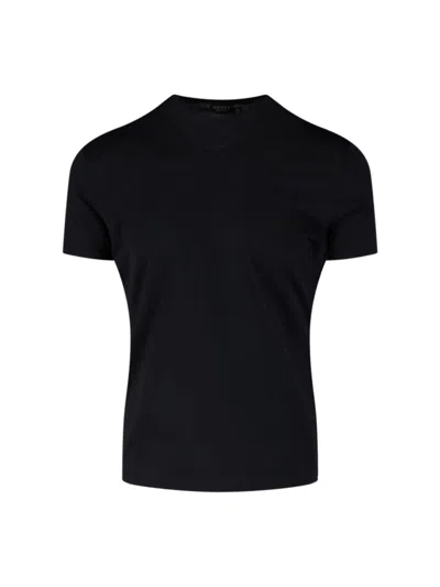 Gucci Silk T-shirt In Black