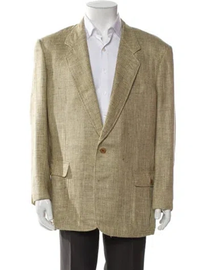 Pre-owned Gucci Silk Tweed Pattern Blazer In Neutral
