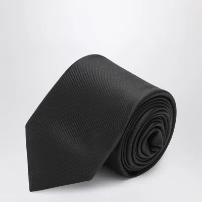 Gucci Silk Twill Tie In Black
