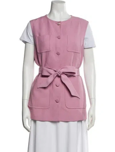 Pre-owned Gucci Silk Vest In Purple