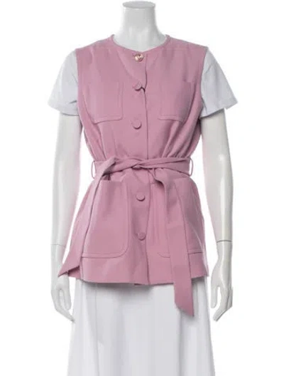Pre-owned Gucci Silk Vest W/ Tags In Pink