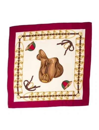 Pre-owned Gucci Silk Vintage Scarf