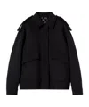 Gucci Silk Wool Bomber Jacket In Black
