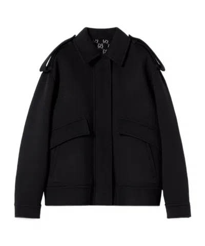 GUCCI SILK WOOL BOMBER JACKET