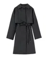 Gucci Silk Wool Coat In Gray