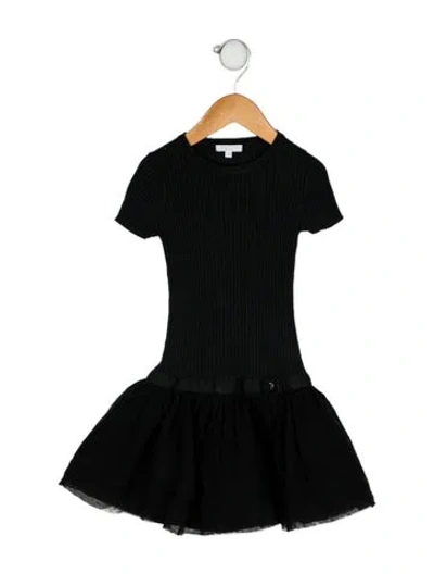 Pre-owned Gucci Babies' Silk-blend Dress In Black