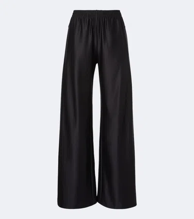 Gucci Wideleg Trousers With Elastic Waist In Black
