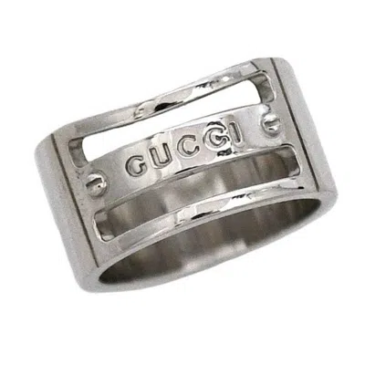 Pre-owned Gucci Silver 925 Band Ring ()