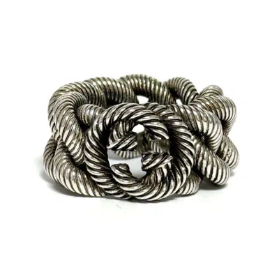 Pre-owned Gucci Silver 925 Band Ring ()