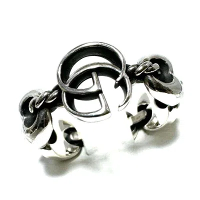 Pre-owned Gucci Silver 925 Band Ring ()