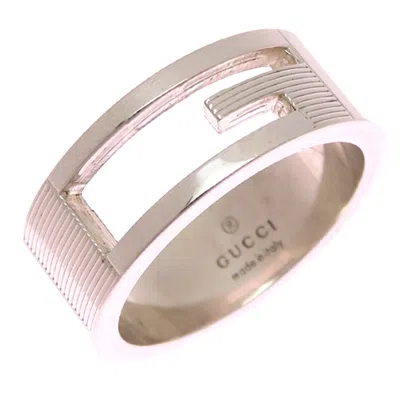 Pre-owned Gucci Silver 925 Band Ring ()