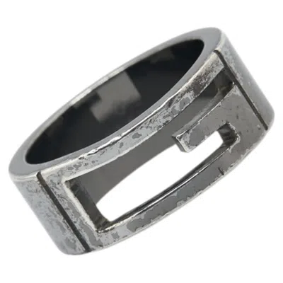 Pre-owned Gucci Silver 925 Band Ring ()