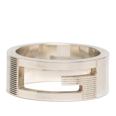 Pre-owned Gucci Silver 925 Band Ring ()
