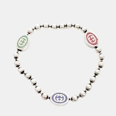 Pre-owned Gucci Silver 925 Bracelet In Multicolor