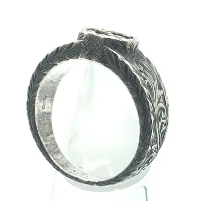 Pre-owned Gucci Silver Band Ring ()