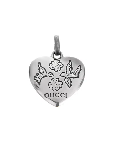 GUCCI GUCCI SILVER BLIND FOR LOVE REVERSIBLE PENDANT