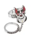 Gucci Silver Bosco Black Spinel Double Enamel Ring In Metallic