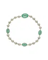 Gucci Interlocking G Sterling Silver Bracelet In Metallic