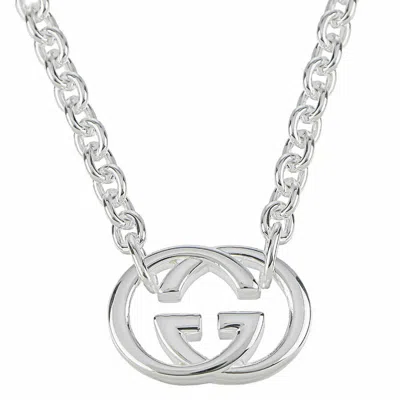 Gucci Silver Britt Sterling Sterling Chain Necklace Size 17.72 Inches Ybb19048900100u