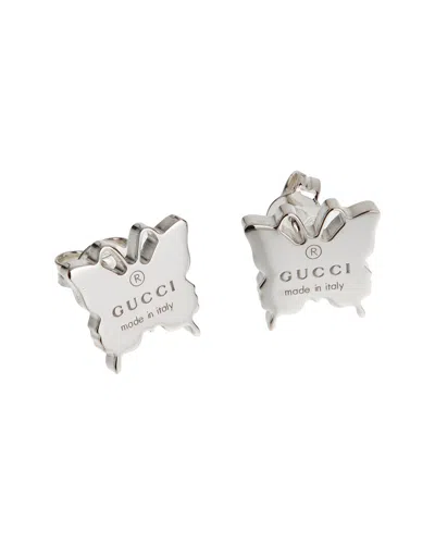 Gucci Silver Butterfly Earrings