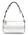 Gucci Silver Calfskin Blondie Mini Barrel Bag (authentic Pre-loved) In Silver