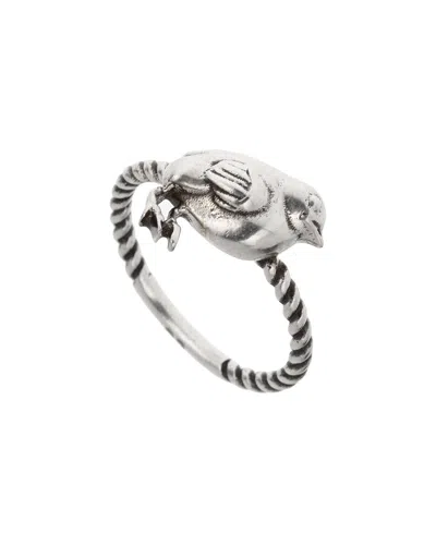GUCCI GUCCI SILVER CHICK BAND RING