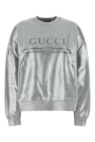 Gucci Silver Cotton Sweatshirt